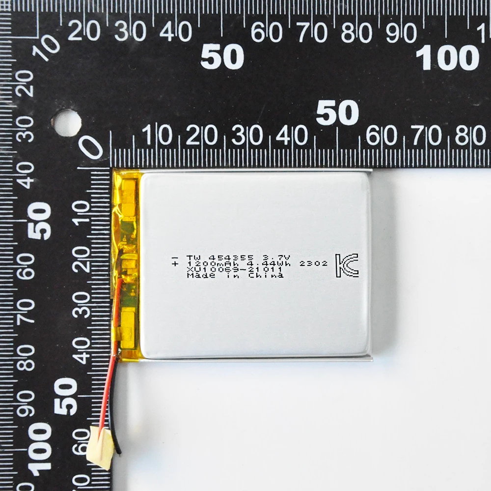 KC 3.7V lithium-ion battery pack 454355 1200MAH